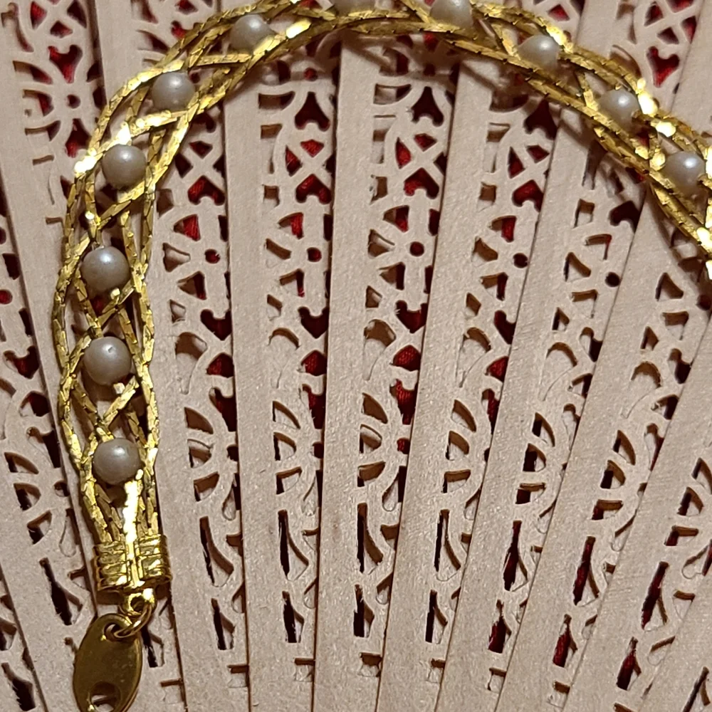 Gold Pearl Bracelet Avon